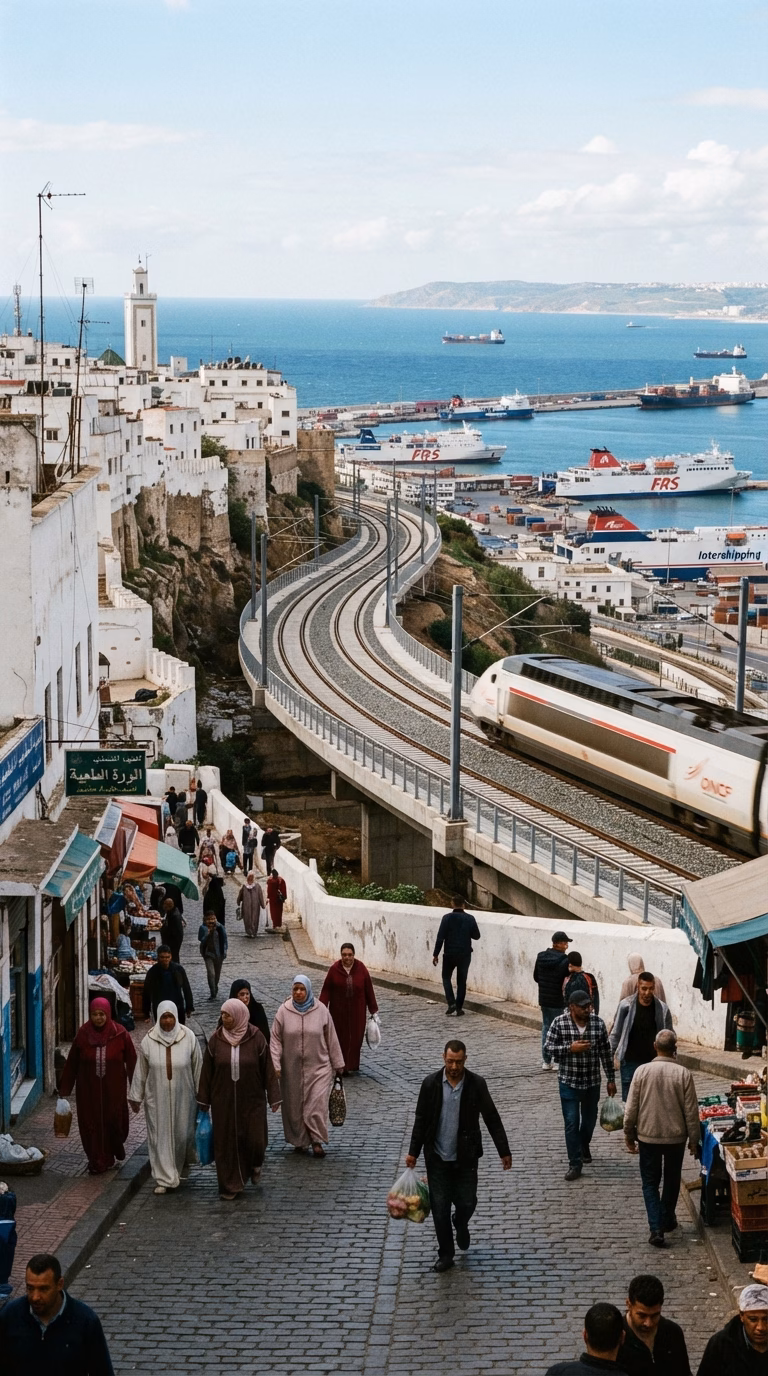 طنجة تستعد: ربط المطار والميناء بخطوط حديد حديثة